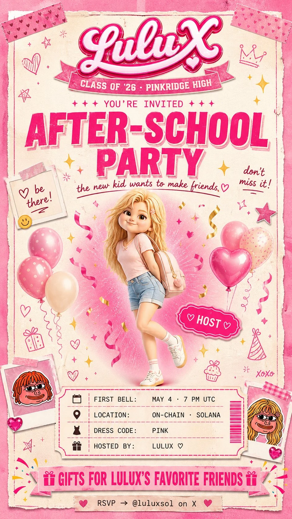 Lulux After-School Party — You're Invited